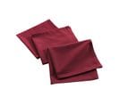 3 Serviettes De Table Coton Recycle Grand Mistral Bordeaux