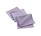 3 Serviettes De Table Coton Recycle Grand Mistral Lilas