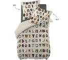 Parure Housse De Couette + Taie Alphabet En Farandole