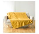 Plaid Jete De Lit Fauteuil 220 X 240 Cm Lucilia Jaune