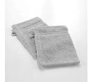 Lot De 2 Gants De Toilette 15 X 21 Cm Tendresse Gris Perle