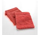 Lot De 2 Gants De Toilette 15 X 21 Cm Tendresse Terracotta