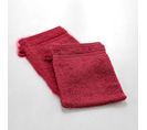 Lot De 2 Gants De Toilette 15 X 21 Cm Tendresse Rouge