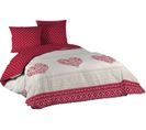 Housse Couette + Taies 220 X 240 Cm Trendre Coeur