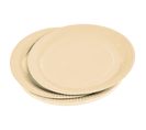 Set De 20 Assiettes Carton 23 Cm Unies Creme