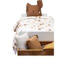 Housse De Couette + Taie 200 X 200 Cm Pompon Le Petit Lapin