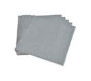 Lot De 20 Serviettes En Papier 33 X 33 Cm Tendance Uni Gris