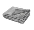 Plaid Mellow Flanelle 150 X 200 Cm Gris Clair