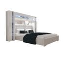 Tête De Lit Avec Rangement Armoire - Pont De Lit Panama 14/hg/w/2-1a Blanc/blanc Brillant