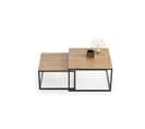 Duo De Table Basse Au Style Industriel Twidy - Chêne