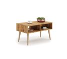 Table Basse Scandinave Slimy - Chêne Foncé