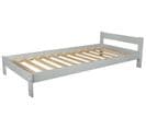 Lit D'enfant En Bois Natrurel 190x90cm - Gris