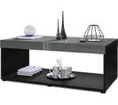 Table Basse Noir /  Gris  (lxhxp): 104 X 40,5 X 58