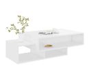 Table  Basse Blanche 105 X 32 X 60 Cm (lxhxp)