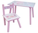 Ensemble Table H.41,5 X L.60 X P. 40 Cm Avec Une Chaise H.49.5 X L.31 X P.31,5 Cm - Peppa Pig Dream