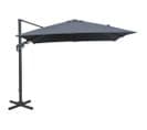 Parasol Déporté Orientable 360° Inclinable Gauche Droite 3 X 3 M Orient Gris