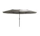 Parasol En Acier 4.5x2.7 M Ovale Taupe