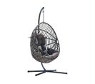 Canberra - Fauteuil De Jardin Suspendu - Gris Anthracite