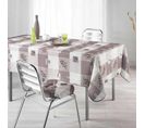 Nappe Polyester "provencia" 150x240cm Taupe