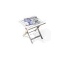 Table Basse De Jardin Pliante En Aluminium Blanc - Marius