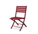 Chaise De Jardin Pliante En Aluminium Rouge Carmin - Marius