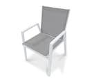 Fauteuil De Jardin Empilable En Aluminium Blanc - Floride