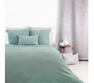 Parure De Lit En Double Gaze De Coton - 260x240 Cm - Vert Tilleul