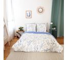 Parure De Lit En Satin De Coton Esprit Printanier - 260x240 Cm - Blanc