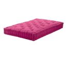 Coussin De Palette En Coton Coloré 120 X 60 Cm Fuchsia