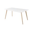 Table Repas Rectangulaire 160 Cm Coloris Blanc - Baltiko