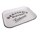 Plateau Rectangulaire Bistrot 41 Cm Blanc