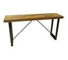 Console En Fer Et Bois 160 X 40 X 80 Cm