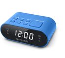 Radio-réveil Horloge 24h 20 Stations Bleu - M-10 Bl