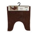 Tapis Contour Wc En Polyester Marron 45 X 50 Cm