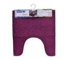 Tapis Contour Wc En Polyester Aubergine 45 X 50 Cm