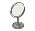 Miroir Sur Pied Gris  1 Face Normale Et 1 Face Grossissante X3