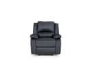 Relaxxo - Fauteuil Relaxation 1 Place Simili Cuir Leo - Noir