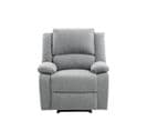 Relaxxo - Fauteuil Relaxation 1 Place Leo En Tissu - Gris Clair