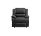 Relaxxo - Fauteuil De Relaxation Releveur Électrique 1 Place En Simili Leo - Noir