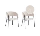 Lot De 2 Chaises Bold En Velours Côtelé - Beige