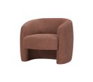 Fauteuil Louison En Tissu - Terracotta