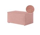 Clarisse - Pouf En Tissu Bouclette - Rose