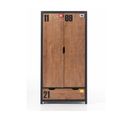 Armoire 2 Portes Bois Naturel