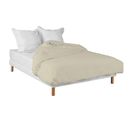 Housse De Couette Coton Made In France Beige 140x200