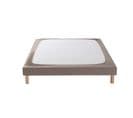 Cache Sommier Coton Jersey Taupe 100x190