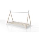 Lit Enfant Tipi En Bois Blanc 90x200