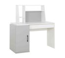 Bureau Avec Surmeuble En Bois Gris Et Blanc