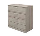 Commode 4 Tiroirs Gris