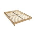 Sommier Kit déco En Bois Massif Naturel 140x190 cm