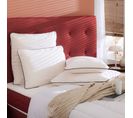 Lot De 2 Oreillers Latex Naturel Et Taies D'oreillers Percale 60x60